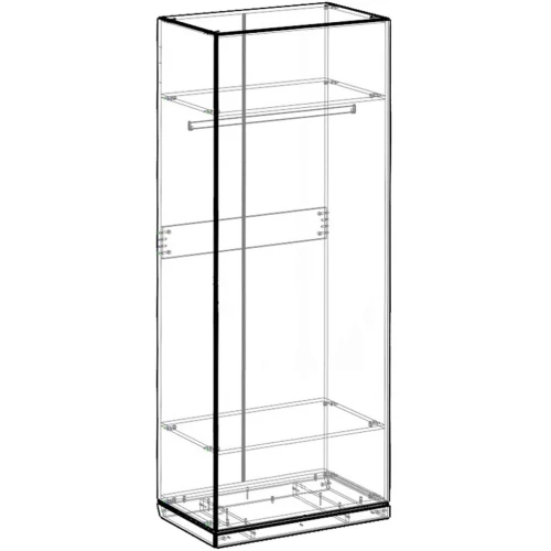 Шкаф Капри 2дв, бежевый