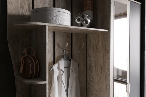 Прихожая Лика №1 1,5м, Дуб юкон, Графит