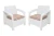 Комплект кресел TWEET Double Seat, цвет: белый