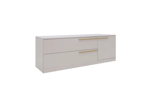 Тумба ТВ  Николь-3, Сатиновое золото