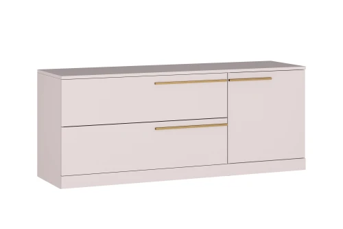 Тумба ТВ  Николь-3, Сатиновое золото