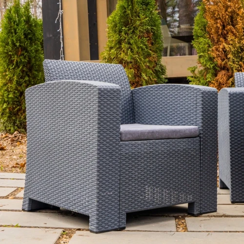 Обеденный комплект LANA LUX DINING L графитовый