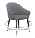 Стул DikLine 439 поворотный, C56 серый, ножки черные