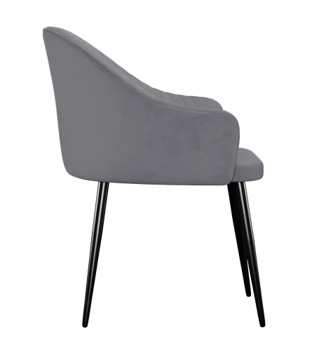 Стул DikLine 439 поворотный, C56 серый, ножки черные