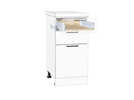 Ящик низкий POWER BOX1 Дуб Вотан/W Белый 85*368*447