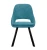 Стул DikLine 247 поворотный, AN12 бирюза, ножки черные