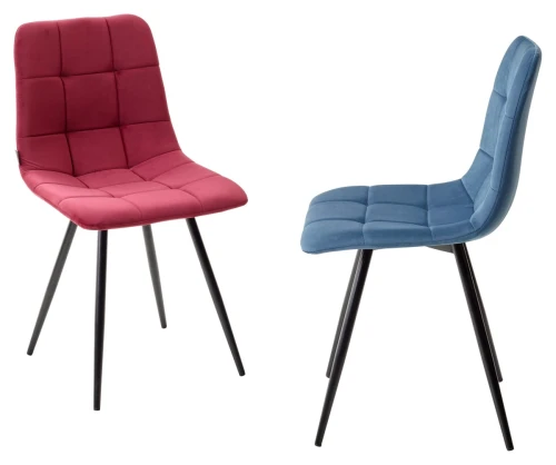 Стул UNO 25 ВИННЫЙ #16, велюр / ЧЕРНЫЙ, М-City