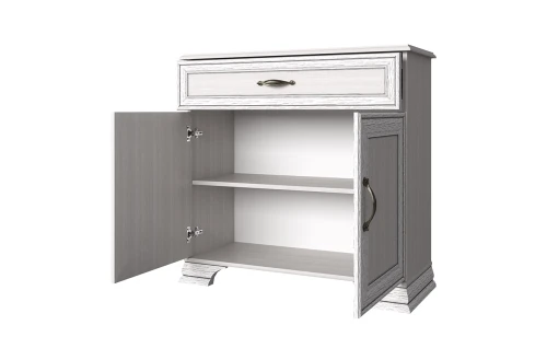 Тумба 2D1S, TIFFANY, цвет вудлайн кремовый