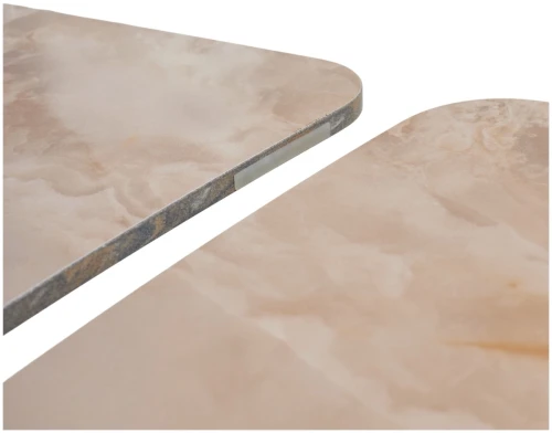 Стол ALATRI 120 GLOSS AMBER JADE SOLID CERAMIC / BLACK, ®DISAUR