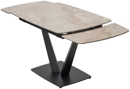 Стол ALATRI 120 GLOSS AMBER JADE SOLID CERAMIC / BLACK, ®DISAUR