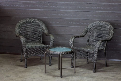 Садовый комплект из искусственного ротанга Мэдисон НЬЮ (Medison NEW) Balcony set с круглым столиком без подушек