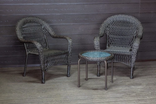 Садовый комплект из искусственного ротанга Мэдисон НЬЮ (Medison NEW) Balcony set с круглым столиком без подушек