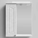 Зеркало Адам 55, Белый камень ПВХ 57805, левая