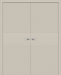 Двустворчатая межкомнатная дверь BRAVO Граффити-27 Creamy