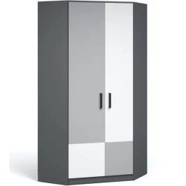 Шкаф «Квадро», Антрацит/Шиншилла/Белый