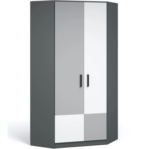 Шкаф «Квадро», Антрацит/Шиншилла/Белый