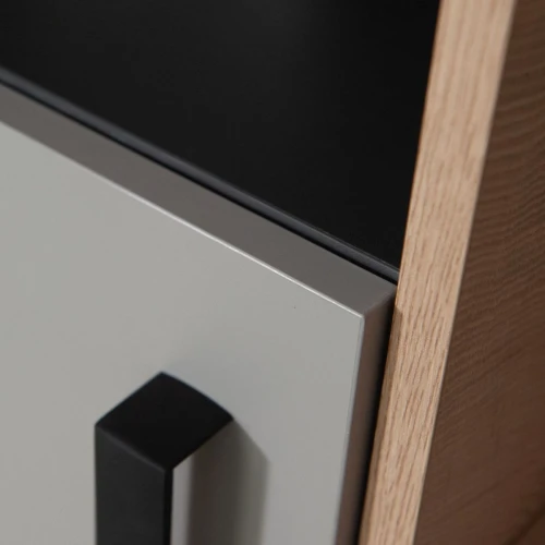 Шкаф «Квадро», Антрацит/Шиншилла/Белый