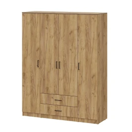 Шкаф распашной для одежды ШК 1 (Серия 2), Дуб золотой