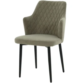 Стул «Курт», велюр Бренди мансун, каркас черный