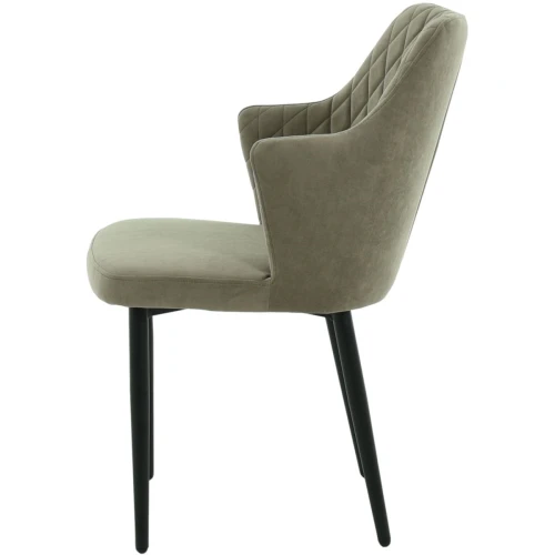 Стул «Курт», велюр Бренди мансун, каркас черный