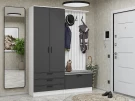 Готовая прихожая Стиль-03 Stormy Silk Белый Готовая прихожая Стиль-03 Stormy Silk Белый