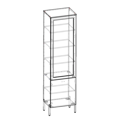 Витрина 540 левая Капри 2