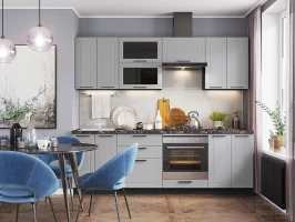 Готовый кухонный гарнитур Глетчер-02 Гейнсборо Силк