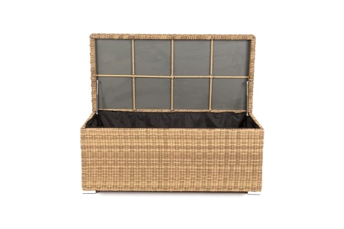 "Порту" сундук водонепроницаемый из искусственного ротанга, цвет соломенный