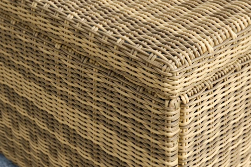 "Порту" сундук водонепроницаемый из искусственного ротанга, цвет соломенный