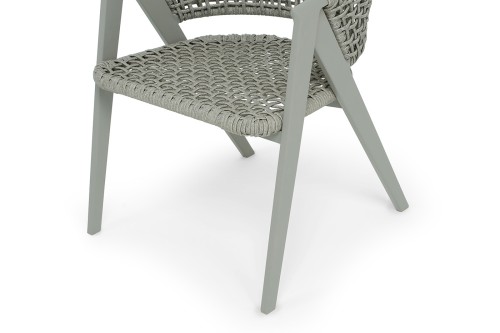 "Амстердам" плетеный стул из искусственного ротанга, цвет серый
