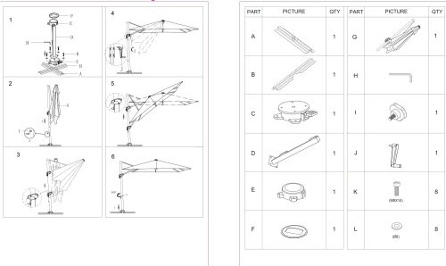 Зонт Килт (коричневый), 1 уп. арт.KUM-818 "Garden story"