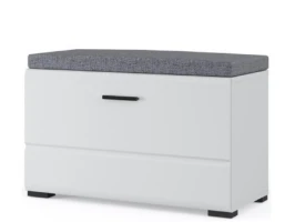 Тумба «Йорк» 1д, Белый/белый глянец