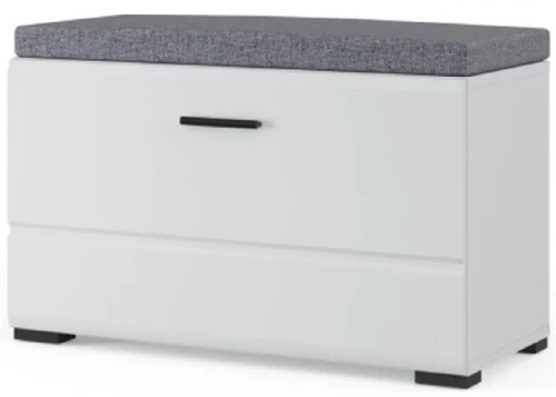 Тумба «Йорк» 1д, Белый/белый глянец