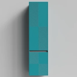 Пенал Соло 40, пример RAL 5021 Водная синь, матовая, подвесной, левый