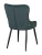 DC444 Стул мягкий, ТЕМНО-ЗЕЛЕНЫЙ#MJ 420-37 велюр, каркас металл черный