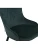 DC444 Стул мягкий, ТЕМНО-ЗЕЛЕНЫЙ#MJ 420-37 велюр, каркас металл черный