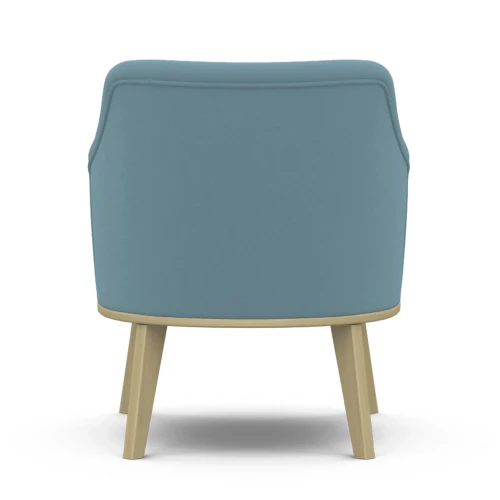 Кресло Комфорт 5 ткань катания дасти blue, каркас лак