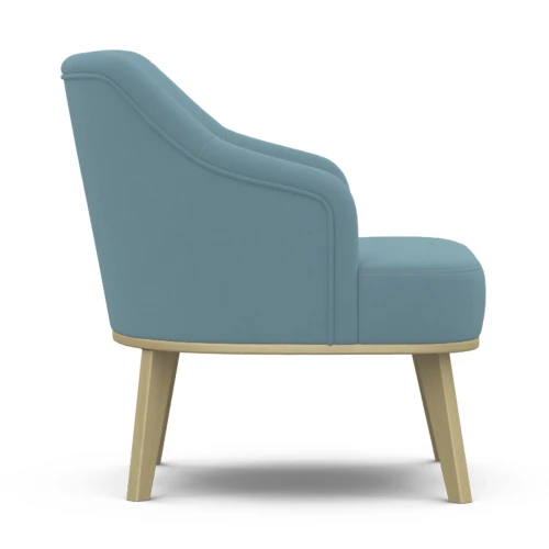 Кресло Комфорт 5 ткань катания дасти blue, каркас лак