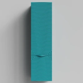 Пенал Эйфория 40 F5, пример RAL 5021 Водная синь, матовая, подвесной, левый