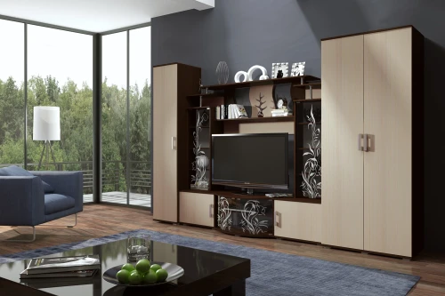 Гостиная Виста, Дуб беленый, Венге