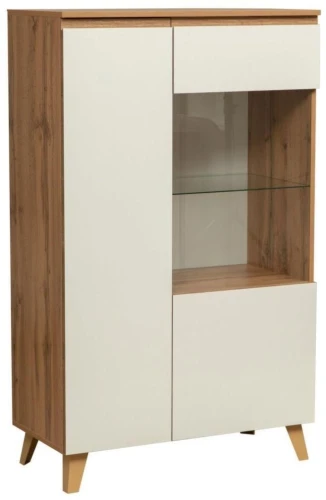 Шкаф-витрина Авалон 53.02 Дуб вотан/Белый