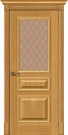 Межкомнатная дверь шпон mr.wood Вуд Классик-15.1 Natur Oak Bronze Сrystal