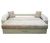 Диван еврокнижка Манчестер  с подсветкой,160 ВЕЛЮР 01 БЕЖЕВЫЙ ЭКОКОЖА БЕЖЕВАЯ