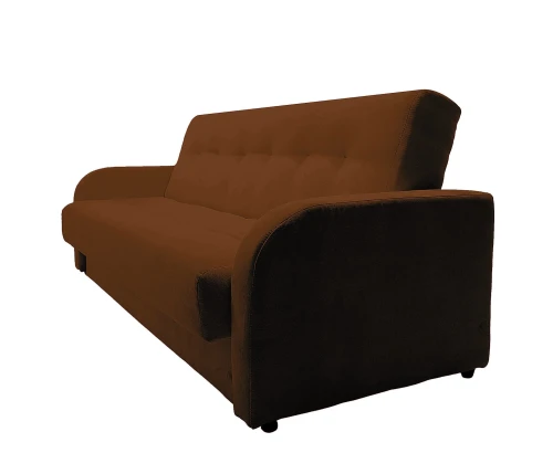 Диван-книжка ЛОНДОН коричневый 120 ЛЮКС, пружинный блок Боннель