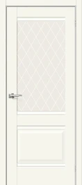 Межкомнатная дверь эмалит BRAVO Прима-3 Alaska White Сrystal