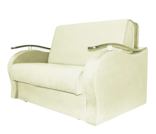 Диван аккордеон Алекс велюр бежевый 120