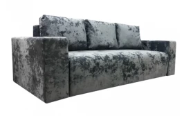 Диван еврокнижка Лаунж плюш серый