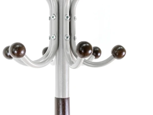 Вешалка напольная Д 4 металлик/ венге