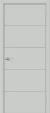 Межкомнатная дверь эмалит mr.wood Граффити-1.Д.П Grey Matt