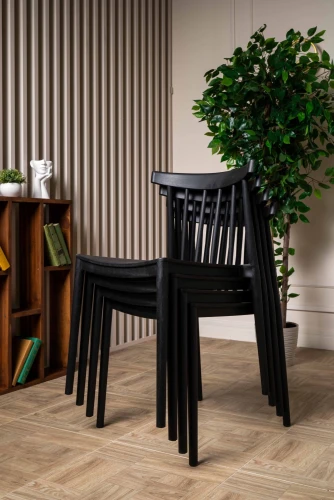 Пластиковый стул KAI черный